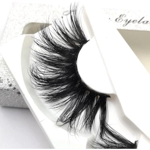 30mm Mink Lashes Long Fluffy Real Mink Strip Eyelashes Reused Diamond Makeup Eyelash Wholesale Mink Lash Vendor