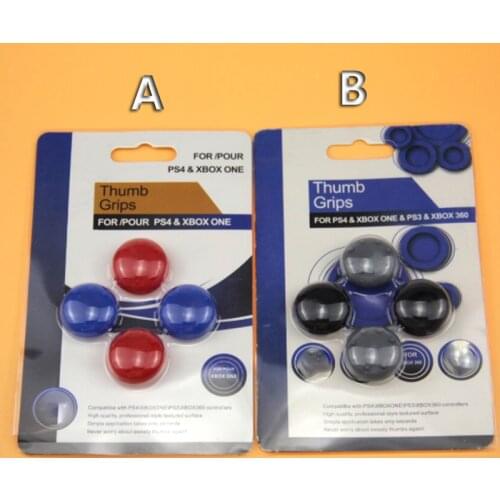 New 4pcs/lot colorful Thumbstick Grips Cap Thumb Stick 3D Joystick Grips cap For PS4 for Xbox one Controller accessories