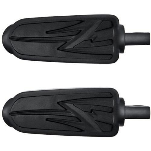 Pair Custom Foot Pegs Rests For Harley CVO Style Footpeg Softail Male Peg Mount Black Tribal