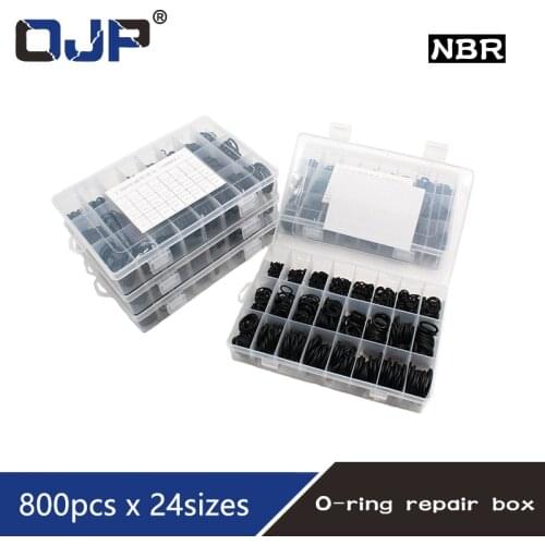Gasket Sealing oring waterproof Nitrile Rubber 800pcs NBR Seal Ring Kit Thickness 1.5mm 2.4mm 3.1mm Nitrile Rubber NBR O-Ring