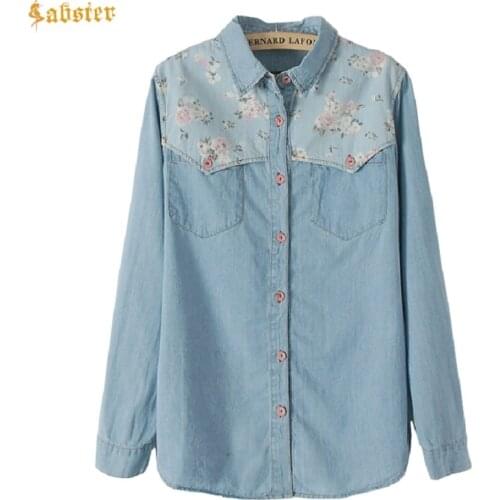 Женские джинсовые рубашки SABSTER China At AliExpress