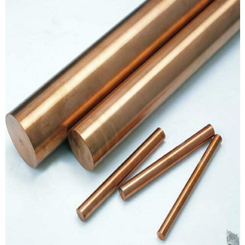 C17200 Beryllium Bronze Rod Solid Round Rod High-strength Wear-resistant Conductive Electrolytic Electrode Rod 1 2 3 4 5 6mm