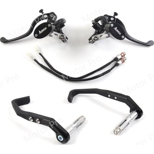22mm Universal Fitment Motorcycle Brake Pump Lever Brake Clutch Levers Protect Proguard System For HONDA YAMAHA SUZUKI Scooter