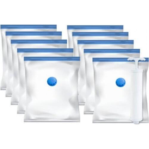 Vacuum Storage Bags Household Clothes Dust-Proof Shoes Package Pouchs Hand Pump Sneakers Cover Sealed Organizer Goods Accessory