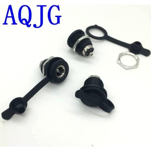 10Pcs 5A Electric Car Charging DC Jack Large Current Power Outlet For Instrument Female Panel Mount Connector 5.5mm 2.1mm