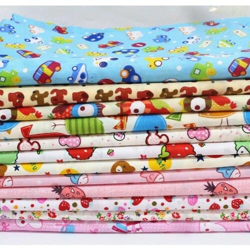 35*53cm 100% Cotton twill fabric cartoon Printed cloth DIY Sewing Quilting Patchwork quilts Tissue pillow baby dress Bedding