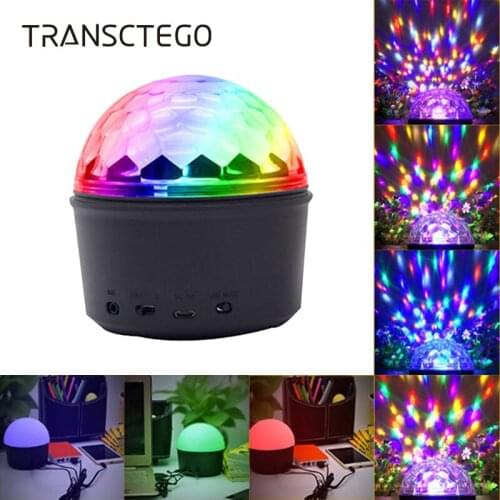 3 in 1 Bluetooth Disco Ball Light With Speaker 9 Colors Crystal Night Lamp Christmas Party Light Projector Stage Lamp Nightlight