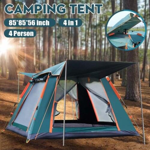 6-7 People Throw Tent Outdoor Automatic Tents Double Layer Waterproof Camping Hiking Tent 4 Season Outdoor Large Family Tents