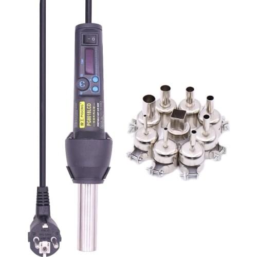 650 W LCD electronically adjustable soldering station for warm air soldering SMD IC BGA + Beam 8018LCD 8858