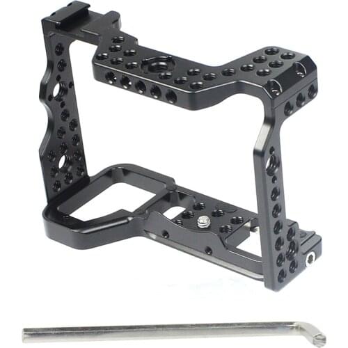 Aluminum Camera Form-fitting DSLR Cage for Sony A7S3 Rig Quick Release L Plate Bracket for A7SIII