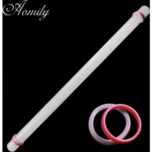 Aomily Lengthen 50cm Non Stick Rolling Pin Roller Fondant Cake Baking Dough Pizza Tools Discs Home KItchen Baking Pastry Tool