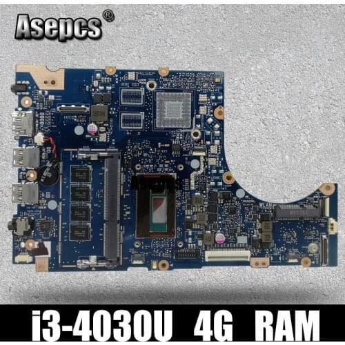 Asepcs TP300LA Laptop motherboard For Asus TP300LA Q302LA Q302L TP300 TP300L Test original mainboard 4G RAM I3-4030U