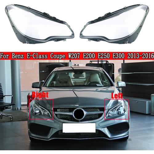 Car Headlight Cover For Mercedes-Benz W207 E200 E250 E300 2013~2016 Front Lampshade Glass Lens Case Auto Headliamp Light Lamp