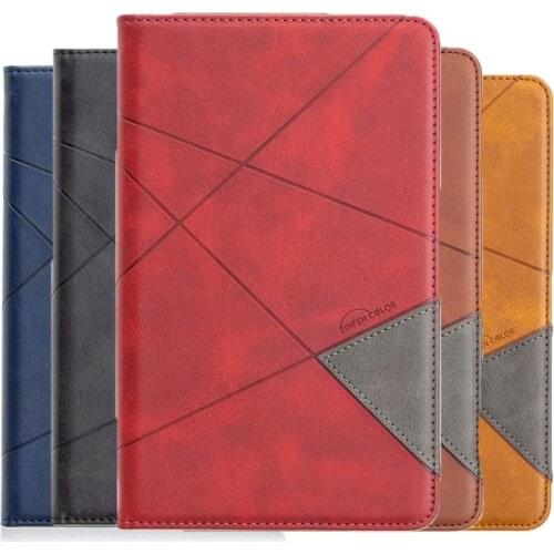 3D Printed Case For Samsung Galaxy Tab S7 T870 T875 Cover Fundas Smart PU leather Card slot Stand Tablets +film