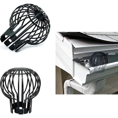 Black Plastic Gutter Mesh Downspout Guard Leaf Rain Filter Gutter Screen Covers New Anti-Leaf Filter Gutter Outdoor Drainage