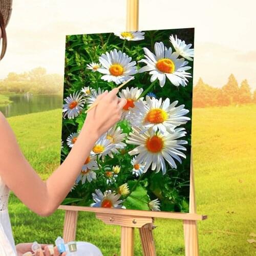 Flowers DIY Painting By Numbers Package Acrylic Paints 50*70 Oil Painting Wall Paintings Kids Drawing
