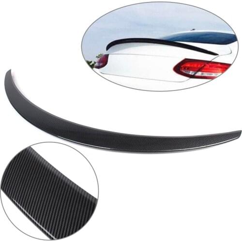For 2016-2021 Mercedes Benz C-Class Coupe C205 C180 C200 C220 Carbon Fiber Styling Car Rear Trunk Lip Spoiler Tail Wing Trim