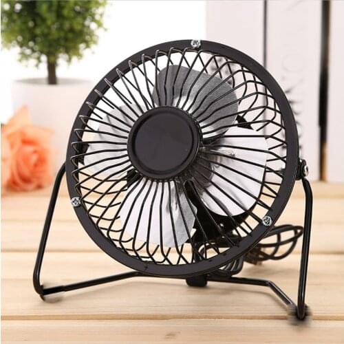 USB Small Fan 4-Inch Mini Small Electric Fan Small Mute Home Office Student Dormitory Bed Bedside Desktop Mini Air Fan Cooler