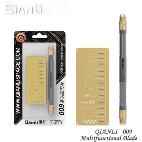 Mobile phone motherboard chip disassembly knife rubber removal knife QIANLI 009 for A8 9 CPU and IC multi-functional blades