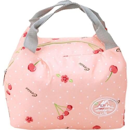 Fashion Lunchbox Leisure Portable Thermal Insulated Lunch Bag Travel Camping Food Storage Bag Lady Carry Food Tote