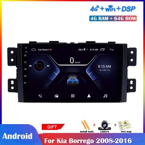 10.1 Inch Android Multimedia Player For Kia Borrego 2008-2016 Car Screen Radio Stereo IPS GPS Navigation Bluetooth-compatible