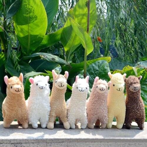 23cm White Alpaca Llama Plush Toy For Children Cute Animal Stuffed Dolls Japanese Soft Plush Alpacasso Toys For Kids Gifts
