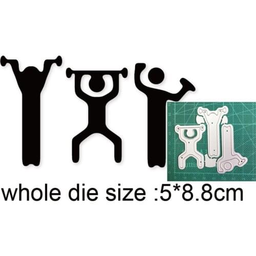 2021 new metal cutting dies cut die mold Fitness Dolls decoration Scrapbook paper craft knife mould blade punch stencils dies