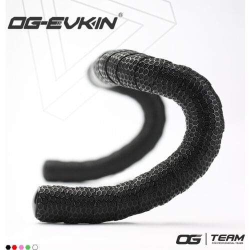 OG-EVKIN BT002 Bicycle Handlebar Bar Tape Cycling Handlebar Tapes with 2 Bar Plug Bike Accessories Polyurethane/EVA