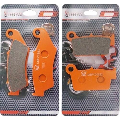 Motorcycle Front Rear Brake Pads For Suzuki RMZ250 2004-2015 RMX450 2010-2015 RMZ450 2005-2015 Dirt Pit Bike Carbon Fiber