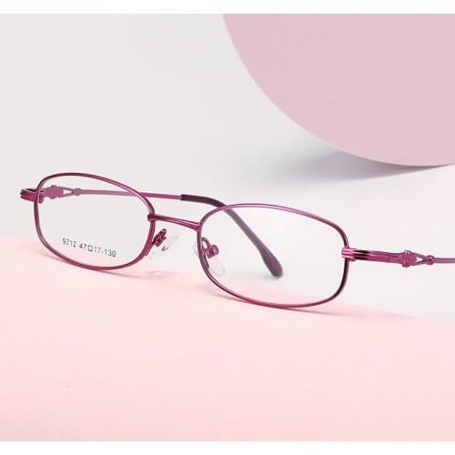 Half Rim Metal Frame Glasses Female Retro Fashional Frame Business Style Myopia Eyewears