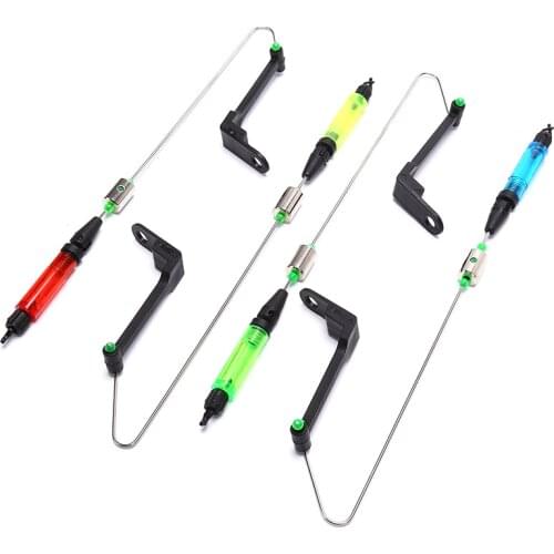 1Pc ABS & Iron LED Alarm Chain Hanger Shaking Fishing Bite Indicator Alert Bite Sensor Tools