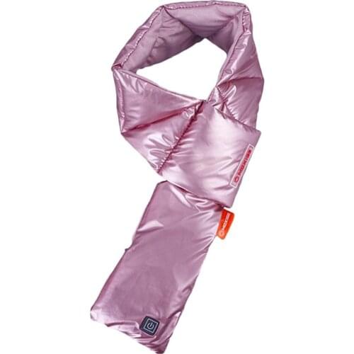 USB Heating Scarf Women Men Warm Heating Pad Power Electric Heated Neck Warmer Scarf For Outdoor Camping Hiking Cycling