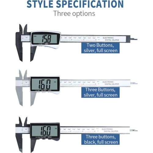 Electronic digital vernier calipers 0-150mm full screen plastic calipers Measuring tools Large screen digital display
