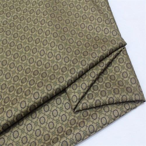 C1071 Green Chinese Silk Jacquard Brocade Fabric For Chinoiserie Clothing Sofa Decoration Cloth Curtain Pillow Case Fabrics