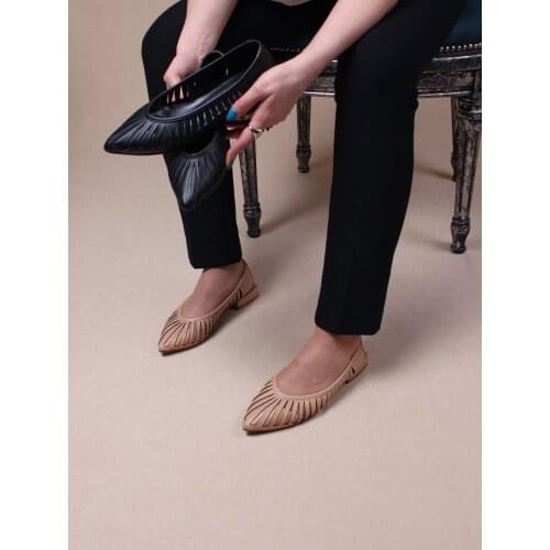 Womens Ballerina Beige Ballerina 2021 Summer Season