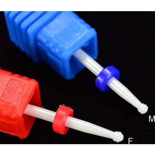 1PCS Small Spherical Machine Burr Tools Cuticle Clean Milling 3/32" Nail Drill Bit Manicure Pedicure Ceramic Accessory TRD0202T