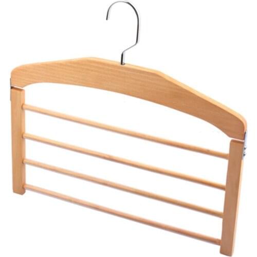 34cm 1pcs Multifunctional Trousers Hangers Multi-layer Wardrobe Holders Vintga S-shape Extendable Pants Rack