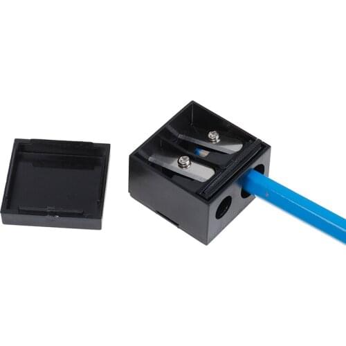 1PC Double Holes Pencil Sharpener Makeup Pencil Multi Purpose Mechanical Pencil Sharpener for Office School Supplies