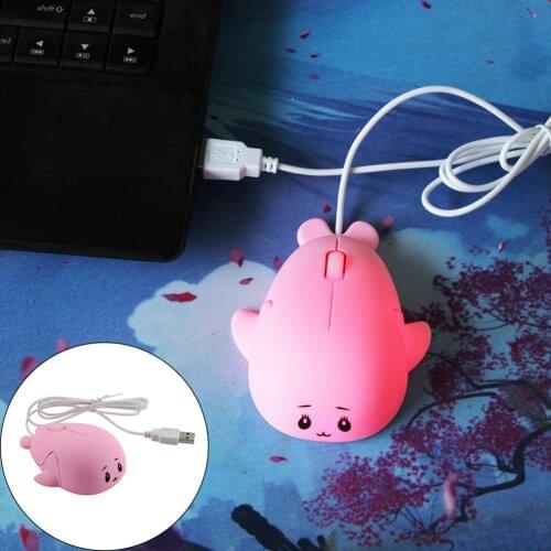 1200DPI Cute Whale Shape Mini Mouse Ergonomic USB Wired Mouse for PC Laptop Mouse Optical Gaming Mouse Mice