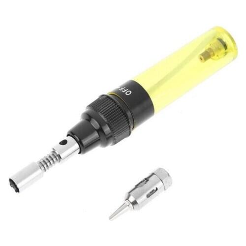 1300 Celsius Butane Gas Welding Soldering Irons Welding Pen Burner Blow Torch Gas Soldering Iron Cordless Butane Tip Tool 25PCS