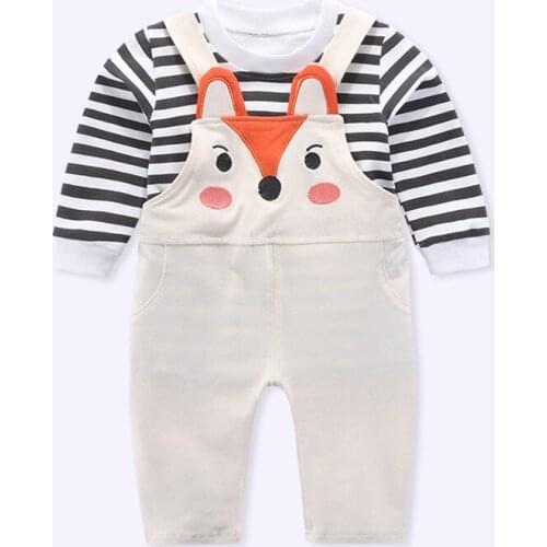2021 Fashion Baby Girl Clothes Toddler Kids Clothes For Boys Sport Suit Long Sleeve Shirt+Pants 2 pcs Children Sets 1-3 Age