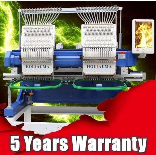 High speed Double Head Flat Cap Computerized Embroidery for T-shirt Textile Garment Embroidery machine