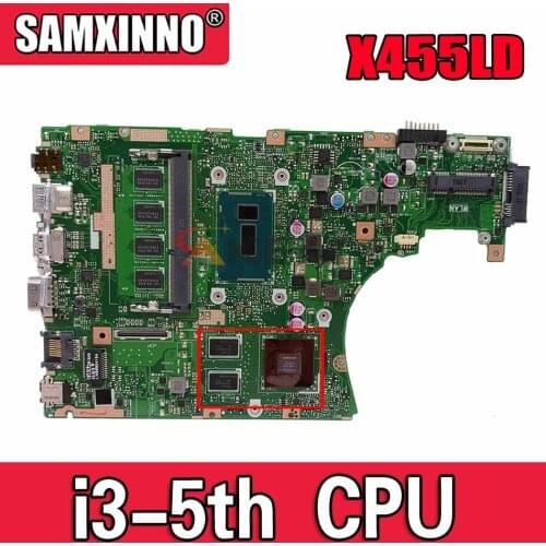 Akemy X455LD Motherboard i3-5010U For Asus X455L X455 Y483L W419L W409L Laptop motherboard X455LD Mainboard X455LD Motherboard