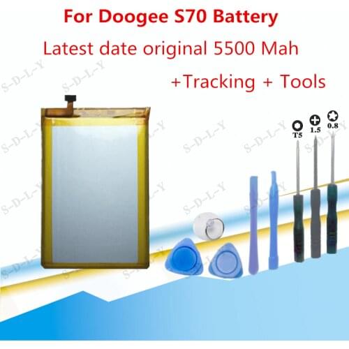5500mAh for Doogee S70 Battery Replacement Batterij High Quality Batteria Backup for Doogee S70 Lite Cellphone Batterie+Tools