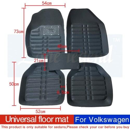 Custom car floor mats for Volkswagen All Models vw passat b5 6 polo golf tiguan jetta touran touareg car styling auto floor mat