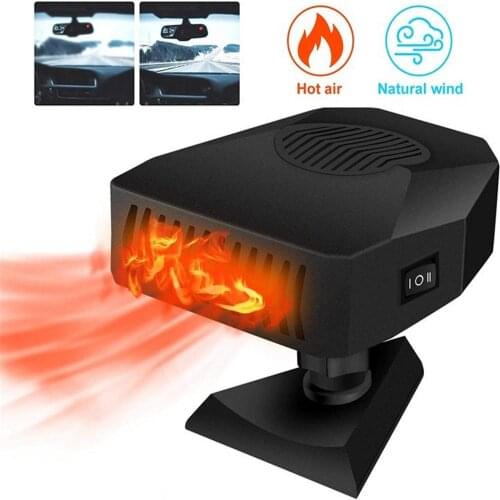 12V Winter Car Electric Heater Car Vehicle Heating Cooling Fan Defroster Demister Cigarette Light Socket Auto Car Accessories