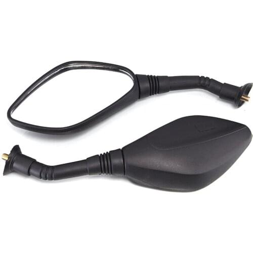 BOZXRX 1 Pair Motorcycle Carbon fiber grain Rear View Mirrors Handlebar Rearview Moto Side Mirrors 8mm for electromobile