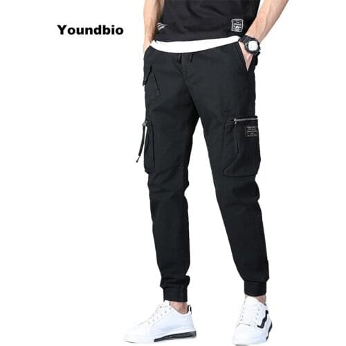 Men Cargo Pants Lightweight Trousers Classic Cotton Pants Casual Sweatpants Joggers Military Multi-Pocket Trousers Men