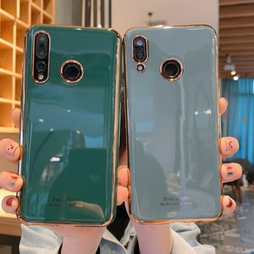 Luxury plating silicone phone case for huawei p smart z / y9 prime 2019 soft back cover cases for huawei y9 2019