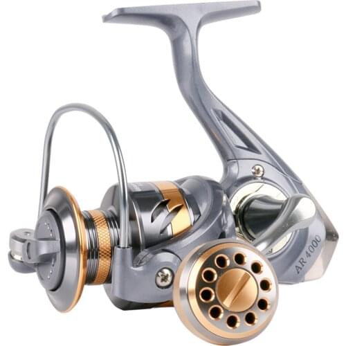 DEUKIO Summer All Metal Spinning Fishing Wheel 5.2:1 High Speed Spool Spinning Reel AR2000-AR7000 Fishing Reels Spinning